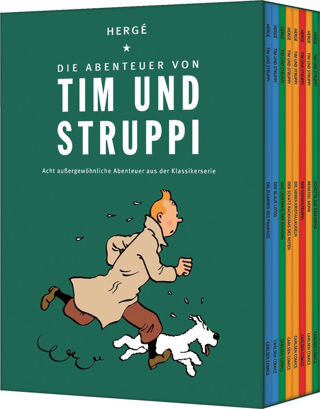 Tim und Struppi: Die Abenteuer von Tim und Struppi: Acht außergewöhnliche Abenteuer aus der Klassikerserie | Softcover-Schuber mit acht ausgewählten Alben