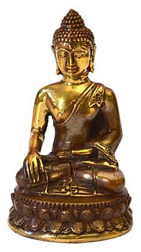 \"Thai Buddha\" Messing antik 4 x 8 cm