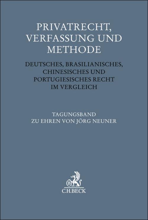 Privatrecht, Verfassung und Methode