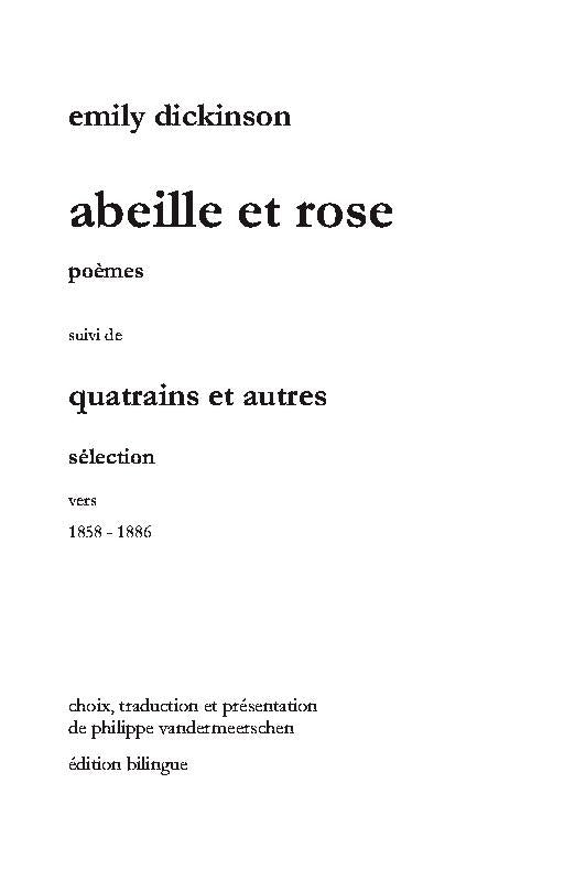 Abeille et Rose