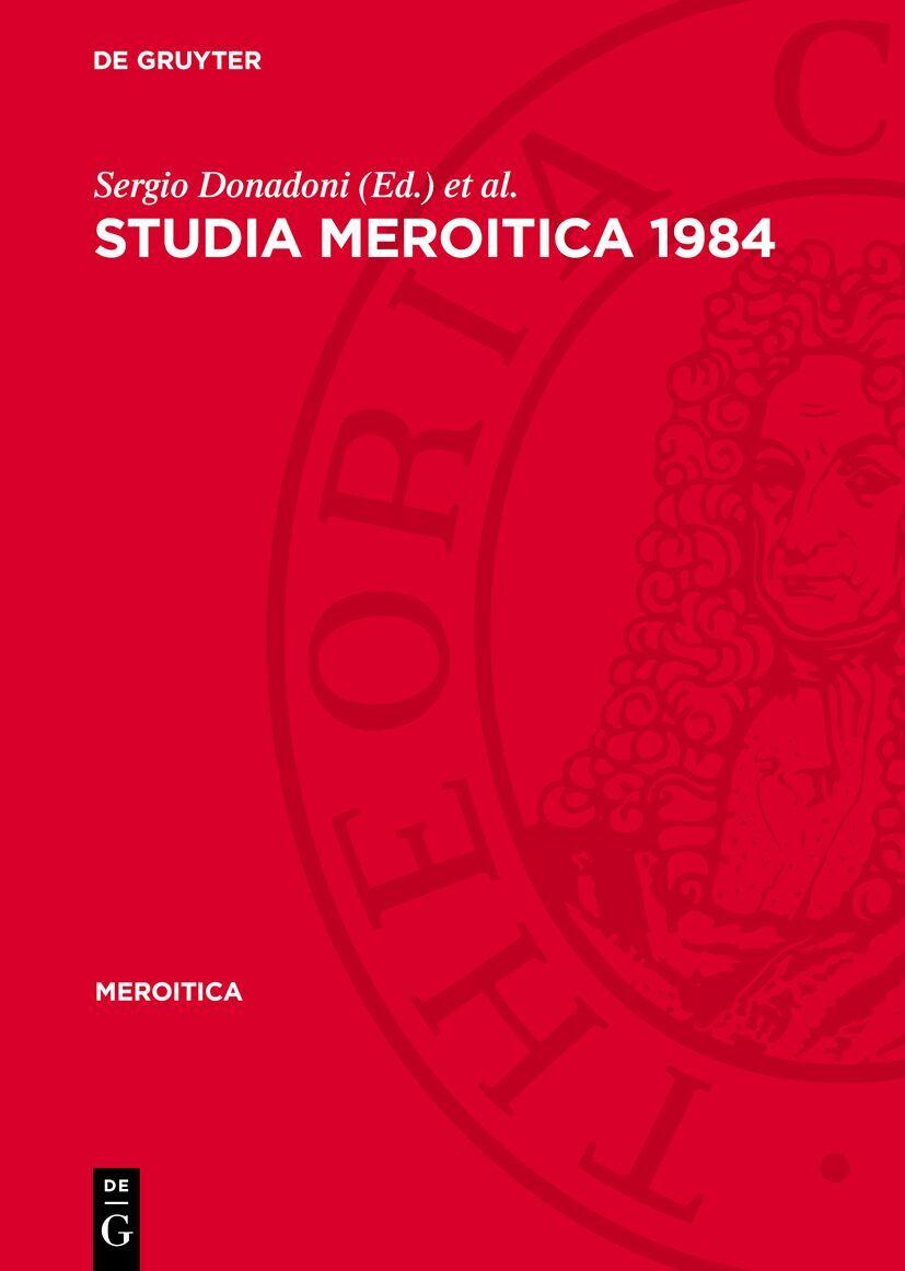 Buchcover: Studia Meroitica 1984