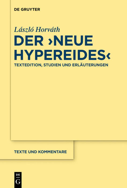 Der \"Neue Hypereides\"