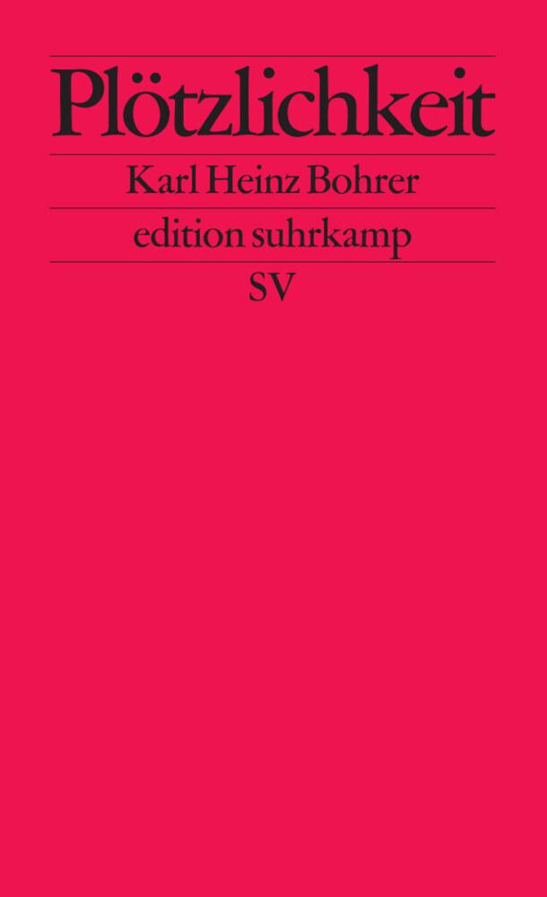 Buchcover: Plötzlichkeit