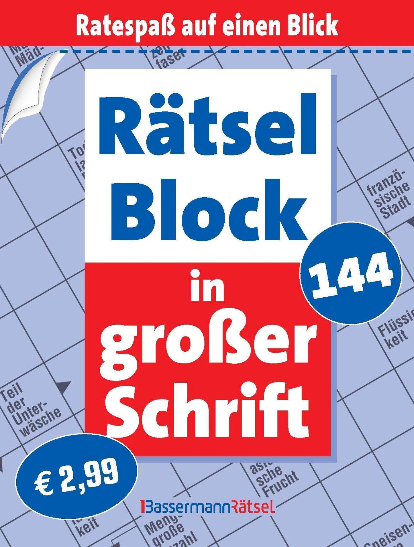 Rätselblock in großer Schrift 144 (5 Exemplare à 2,99 EUR)