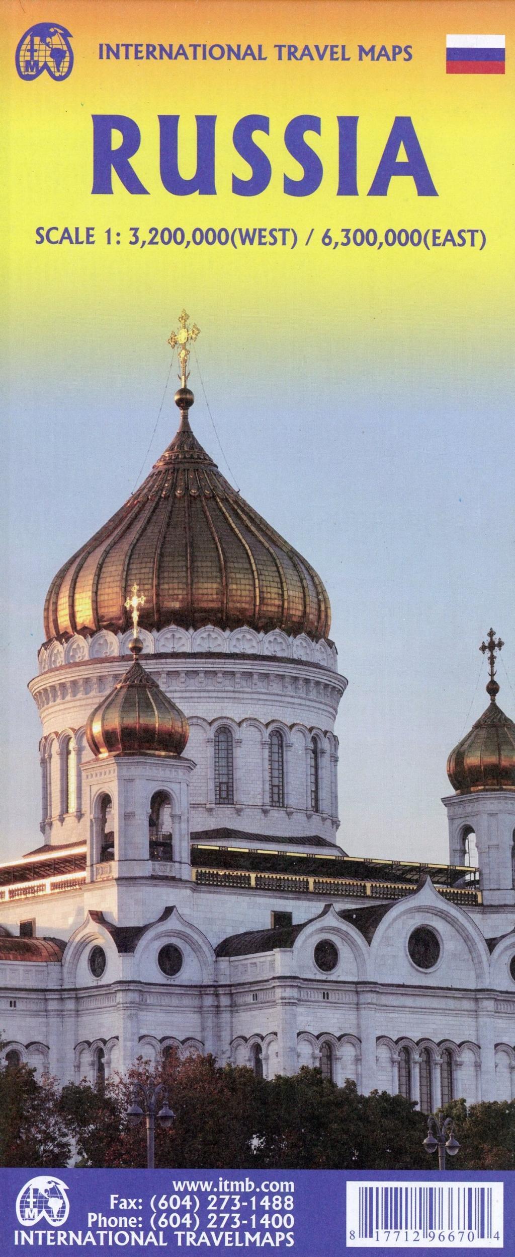 Russia West 1 : 3 200 000 / East 1 : 6 3000 000