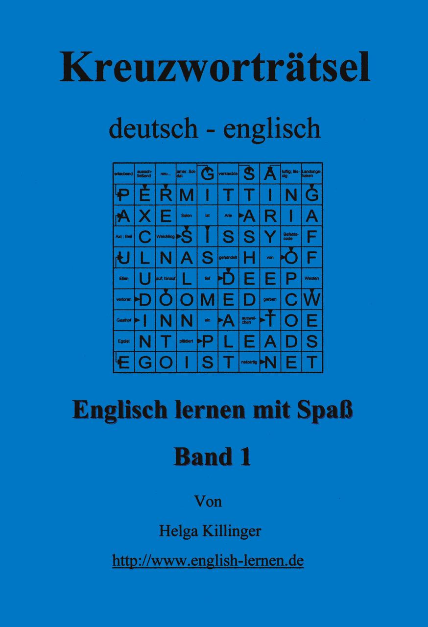 Englisch lernen mit Spaß. Kreuzworträtsel deutsch-englisch