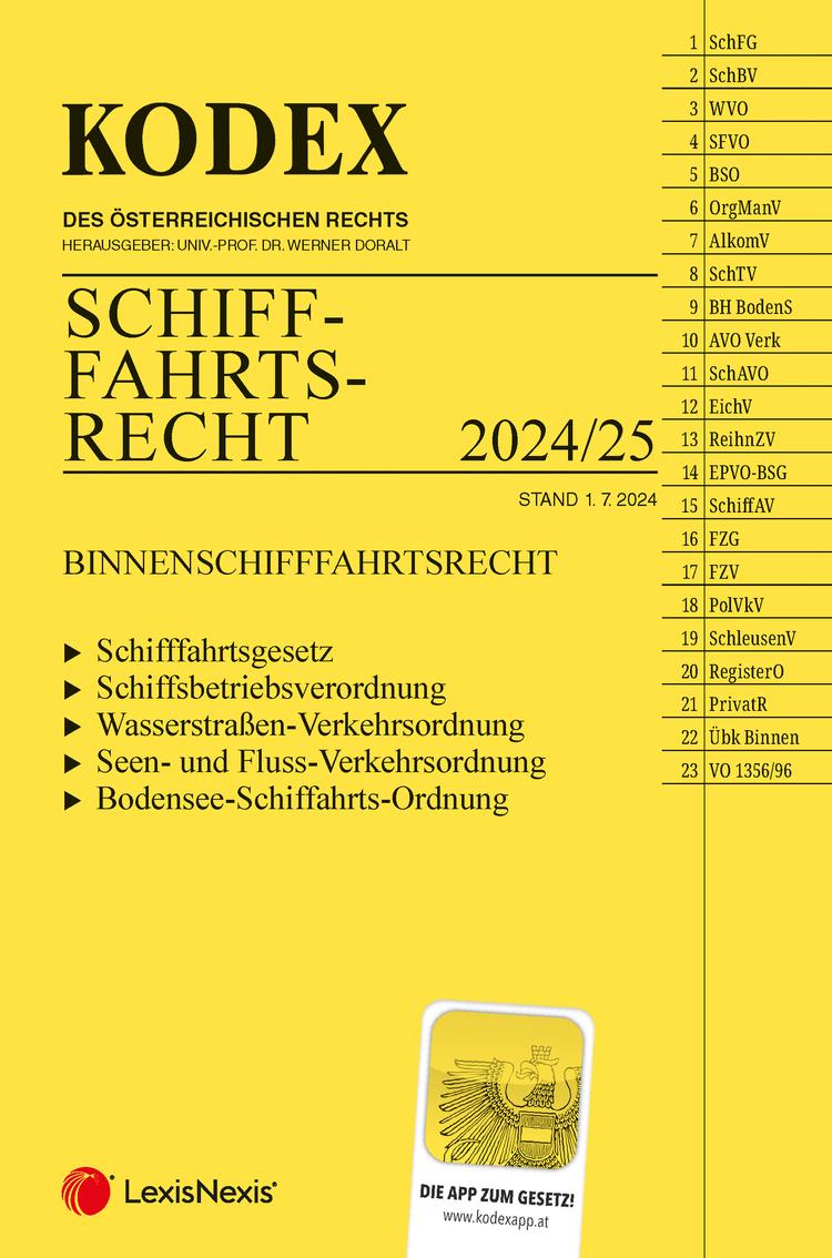 KODEX Schifffahrtsrecht 2024 - inkl. App