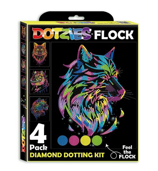 Diamond Painting Neon Raubkatzen