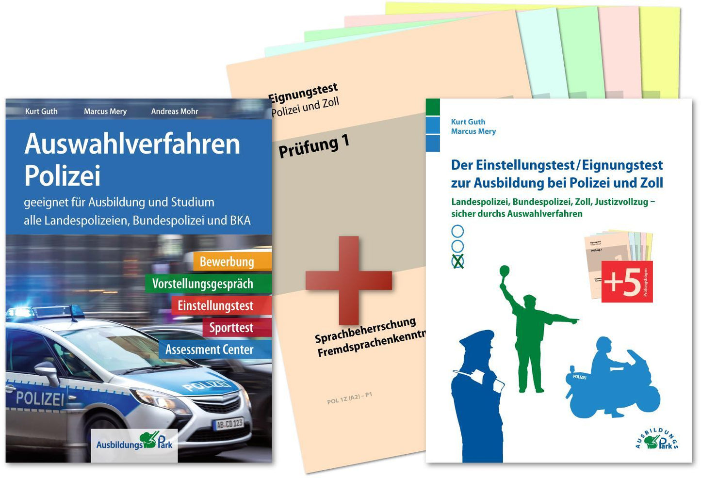 Buchcover: Auswahlverfahren und Einstellungstest Polizei - alles in einem Paket