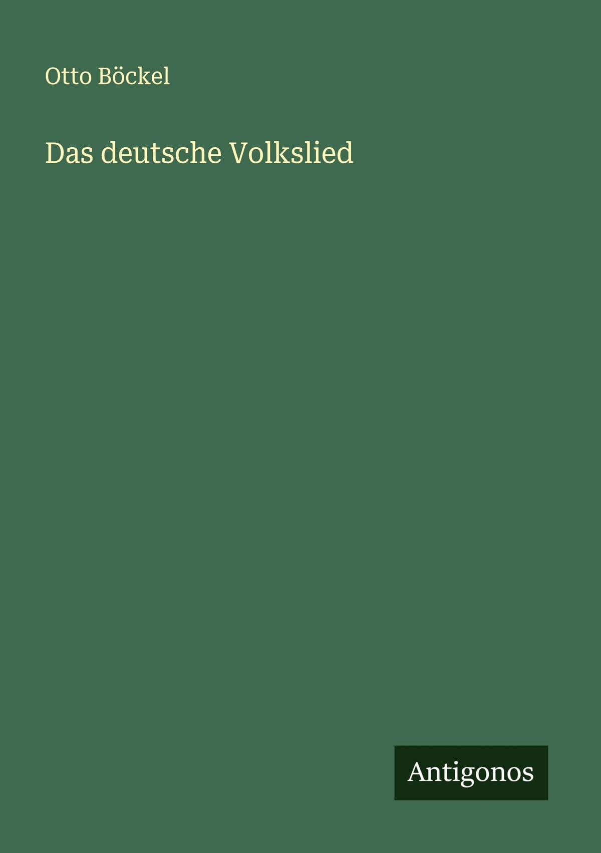 Buchcover: Das deutsche Volkslied
