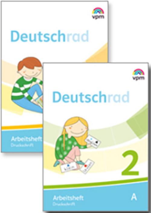 Deutschrad 1/2. Arbeitshefte Paket Druckschrift Klasse 1/2