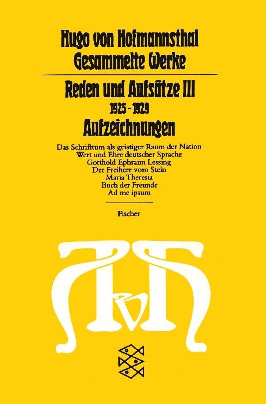 Reden und Aufsätze III