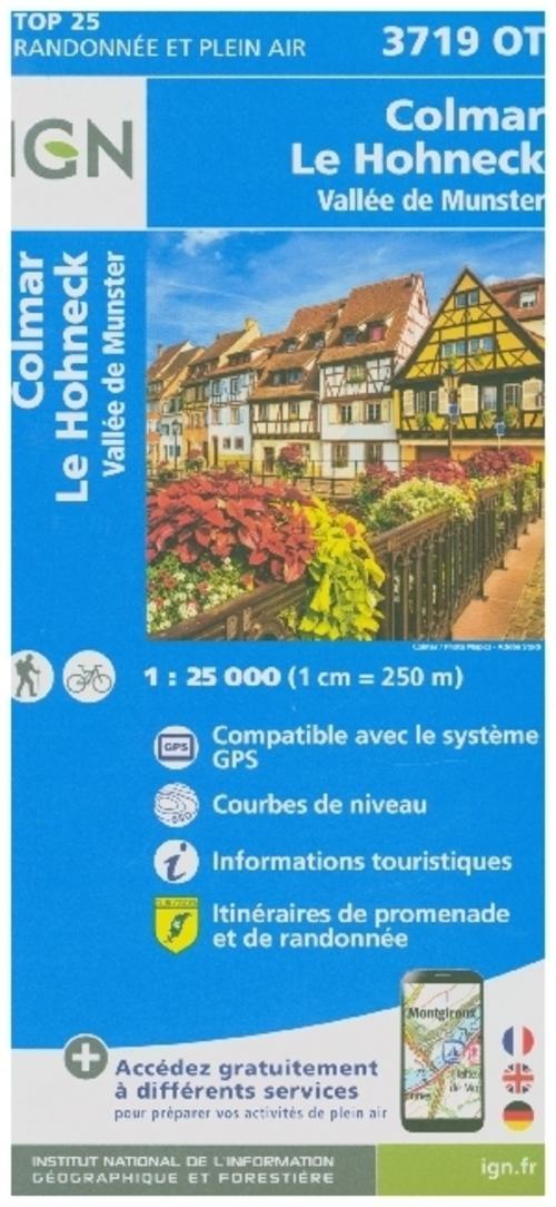 Colmar.Le Hohneck.Vallée de Munster 1:25 000