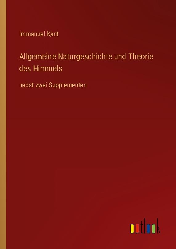 Allgemeine Naturgeschichte und Theorie des Himmels