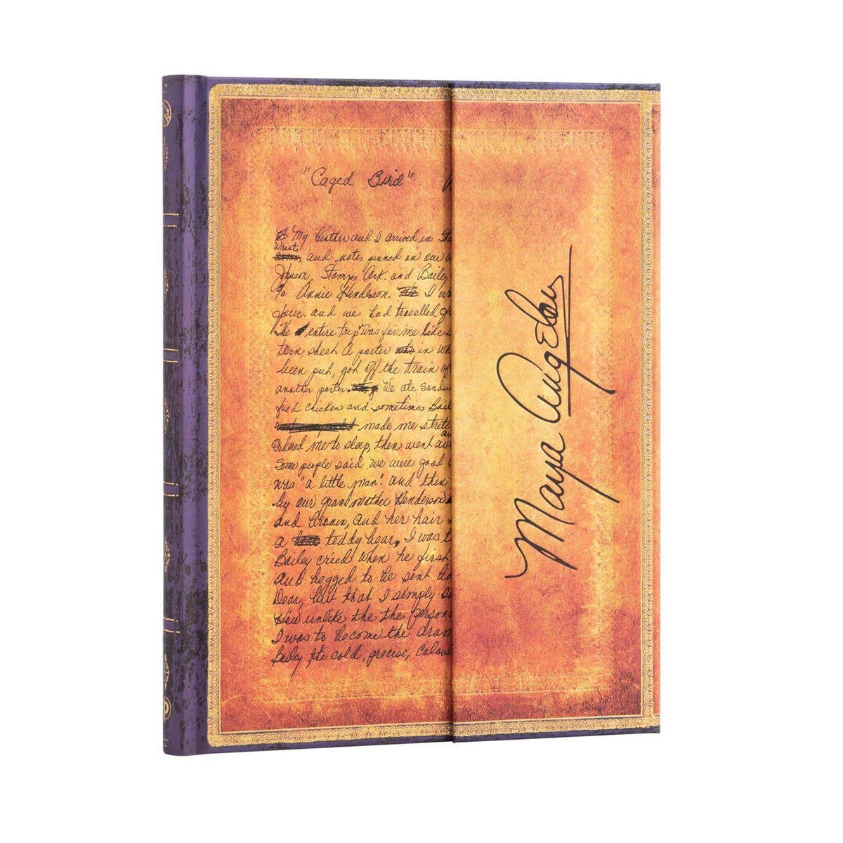 Notizbuch Angelou, Ich weiß, warum der gefangene Vogel singt Ultra Liniert
