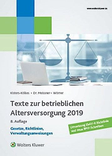 Buchcover: Texte zur betrieblichen Altersversorgung 2019