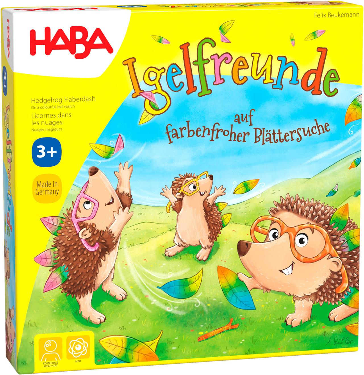Igelfreunde auf farbenfroher Blättersuche