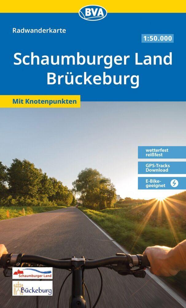 BVA Radwanderkarte Schaumburger Land / Bückeburg mit Knotenpunkten 1:50.000