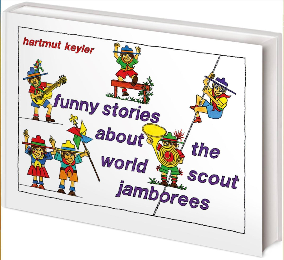 Buchcover: funny stories about the world scout jamborees