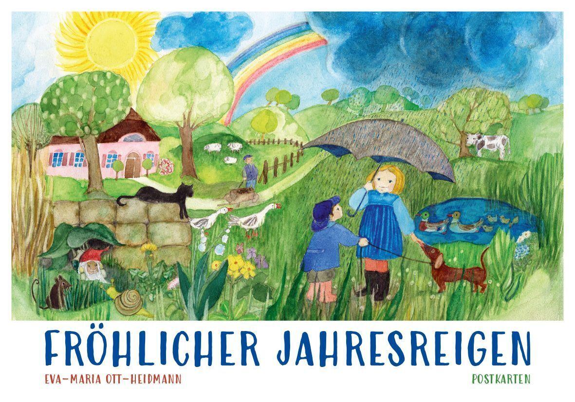 Postkartenbuch 'Fröhlicher Jahresreigen'