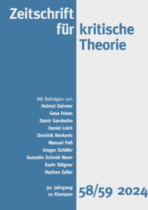 Zeitschrift für kritische Theorie, Heft 58/59