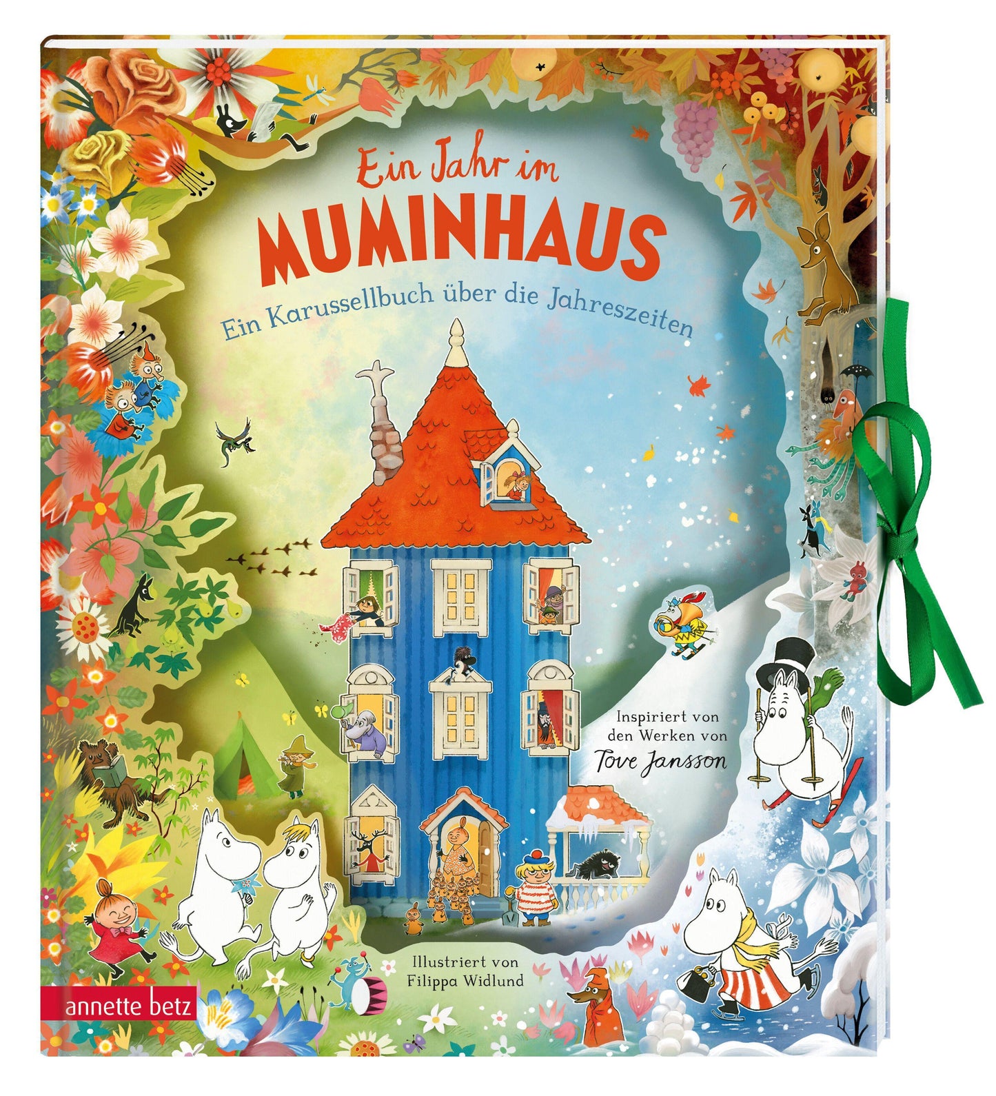 Ein Jahr im Muminhaus: Ein Karussellbuch über die Jahreszeiten | Ein Pop-up Bilderbuch mit atemberaubendem Karrusell-Effekt
