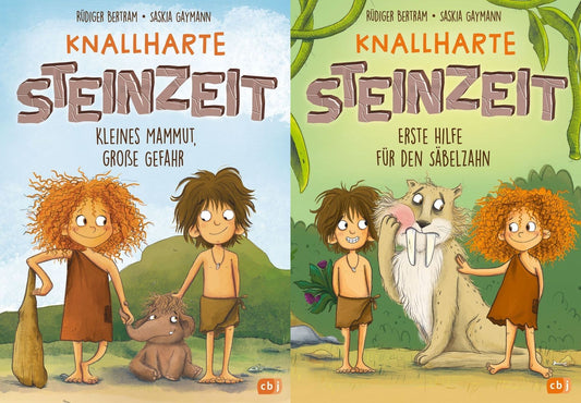 Die Knallharte Steinzeit-Reihe Band 1 + 2 plus 1 exklusives Postkartenset