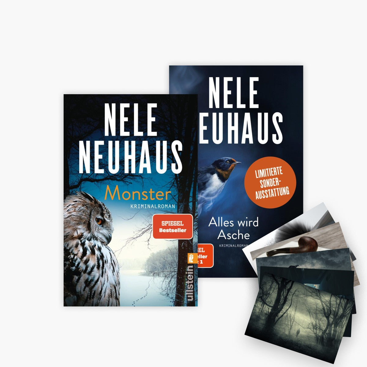 Das Taunus-Krimi-Set: Monster + Alles wird Asche + 1 exklusives Postkartenset