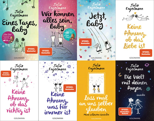 8 schöne Poetry-Slam-Titel von Julia Engelmann + 1 exklusives Postkartenset