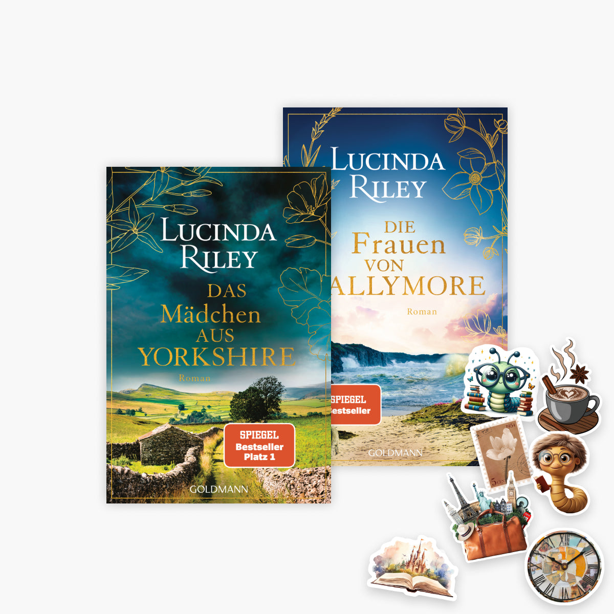 Das Mädchen aus Yorkshire + Die Frauen von Ballymore + 1 exklusives Stickerset