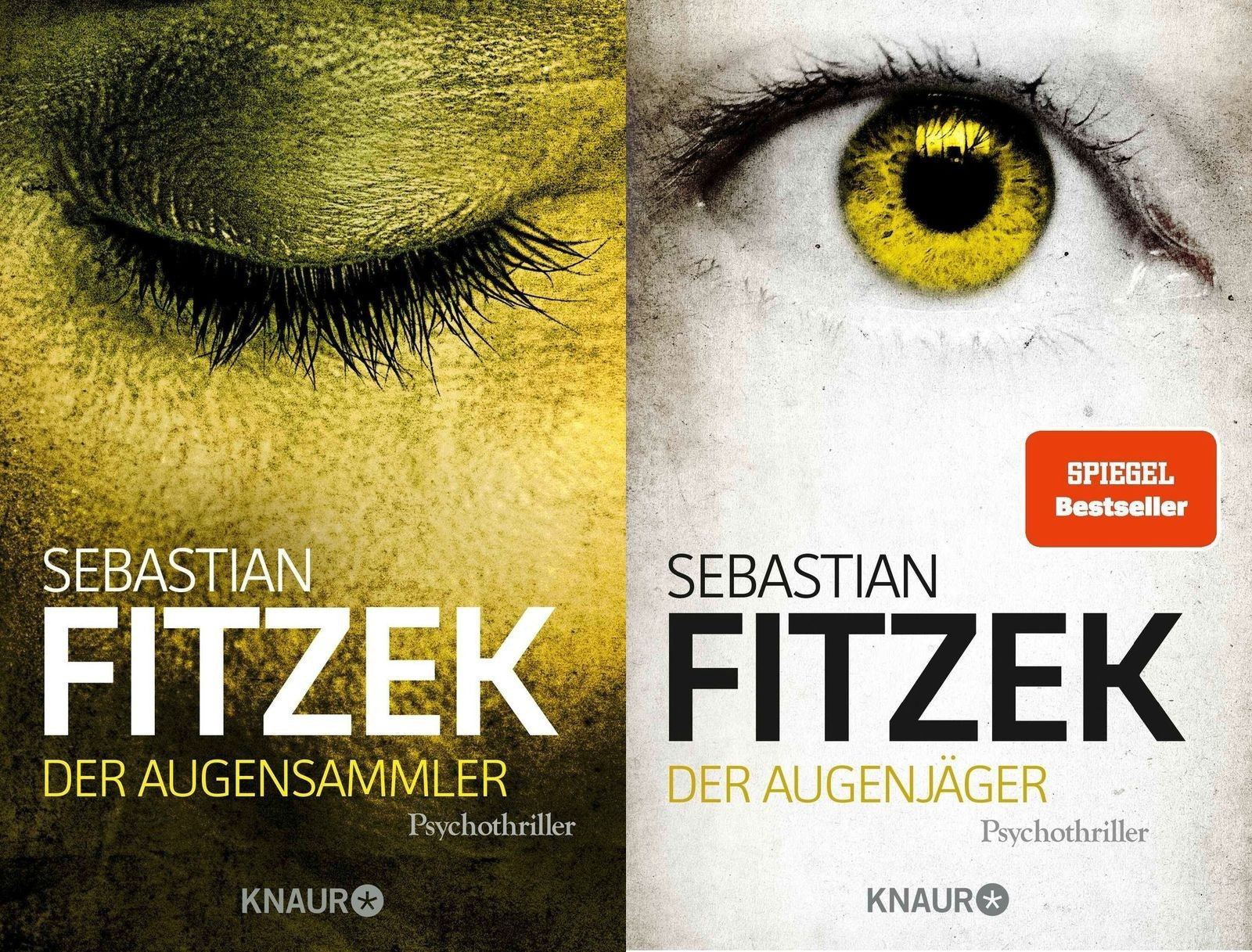 Sebastian Fitzek Thriller-Bundle: Der Augensammler & Der Augenjäger – Bestseller-Psychothriller im Set, fesselnd und nervenaufreibend, inkl. exklusivem Lesezeichen für spannungsgeladenes Lesevergnügen