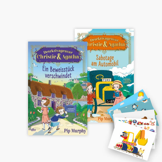 Christie + Agatha's Detektivabenteuer Band 1+2 plus 1 exklusives Postkartenset