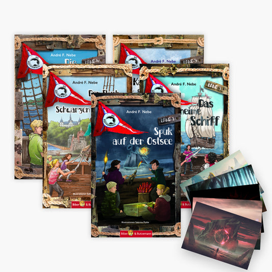 Die Küstenwölfe - Serie Band 1-5 plus 1 exklusives Postkarten
