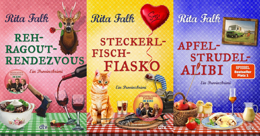 Das Eberhofer-Krimi-Set: Rehragout-Rendezvous + Steckerlfischfiasko + Apfelstrudel-Alibi plus 1exklusives Postkartenset