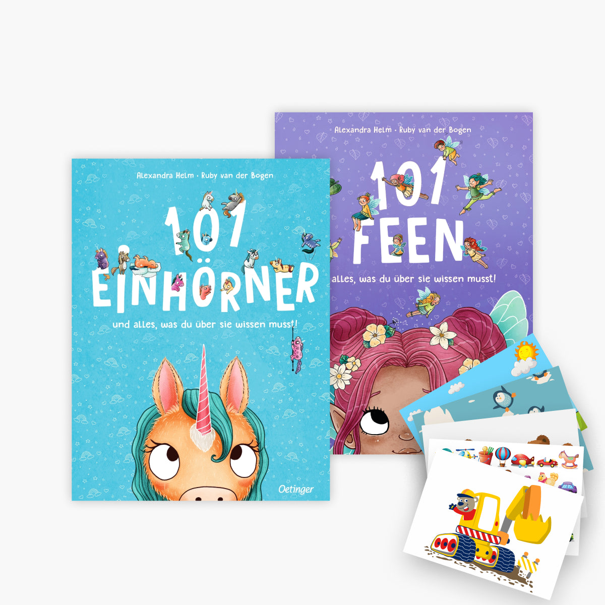 Das Wimmelspaß Set: 101 Einhoerner + 101 Feen + 1 exklusives Postkartenset