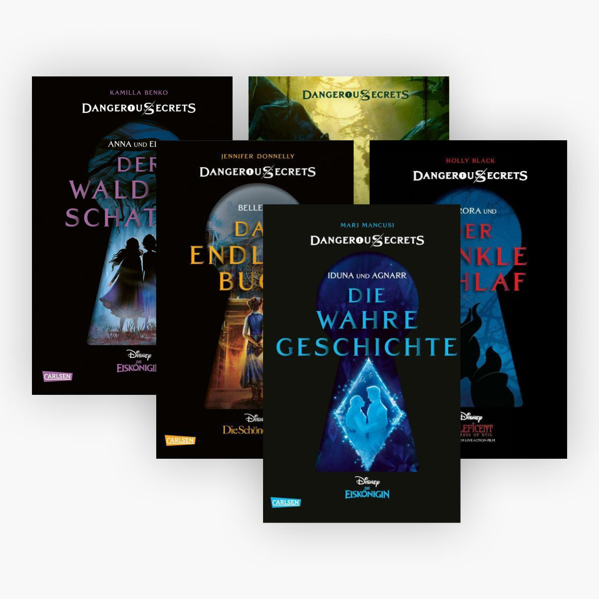 Disney: Dangerous Secrets in 5 Bänden plus 1 exklusives Postkartenset