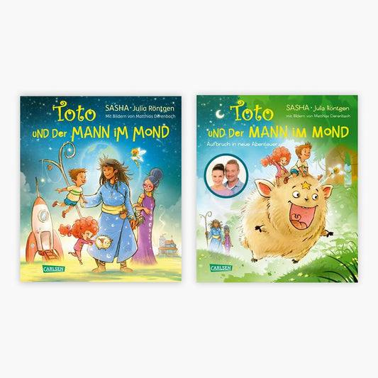 Toto und der Mann im Mond Band 1+2 plus 1 exklusives Postkartenset