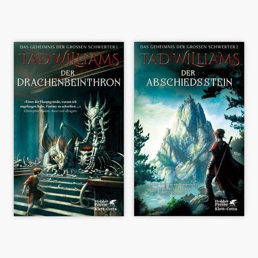 Das Geheimnis der großen Schwerter Band 1+2 im Taschenbuchformat + 1 exklusives Postkartenset