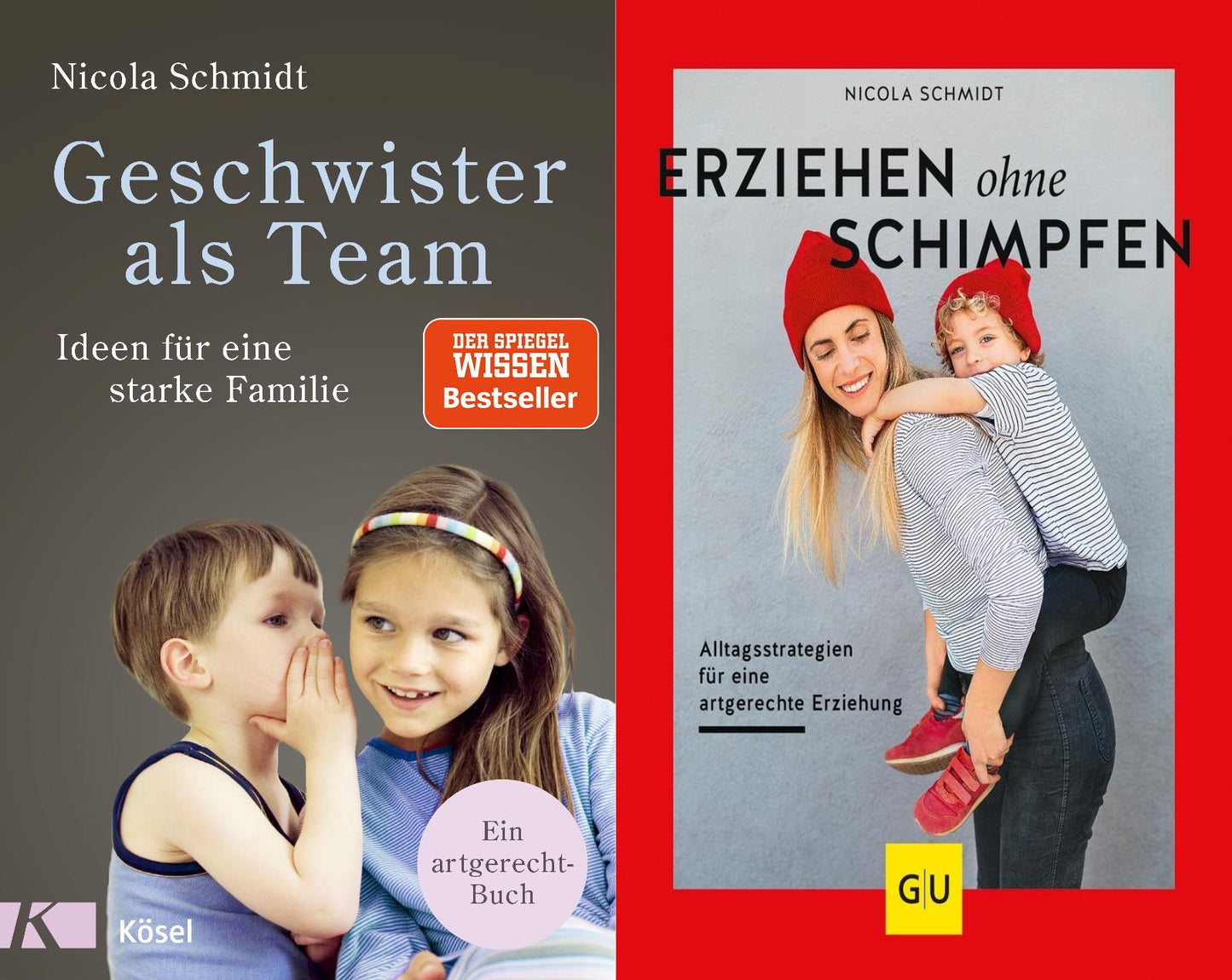 Geschwister als Team + Erziehen ohne Schimpfen im Set + 1 exklusives Postkartenset