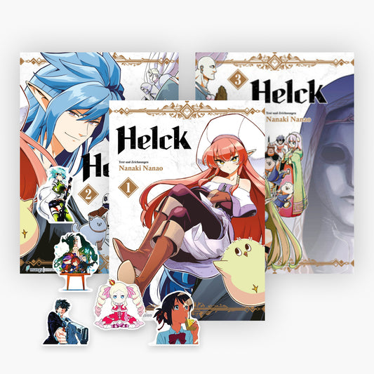 Helck Band 1-3 plus 1 exklusives Stickerset