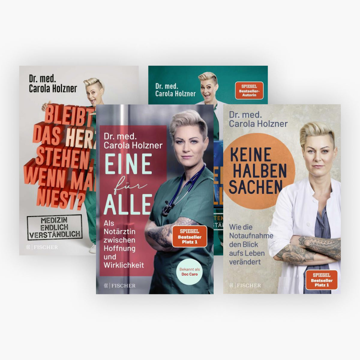 Eine für alle + Keine halben Sachen + Bleibt das Herz stehen, wenn man niest? + Unter die Gürtellinie + 1 exklusives Postkartenset