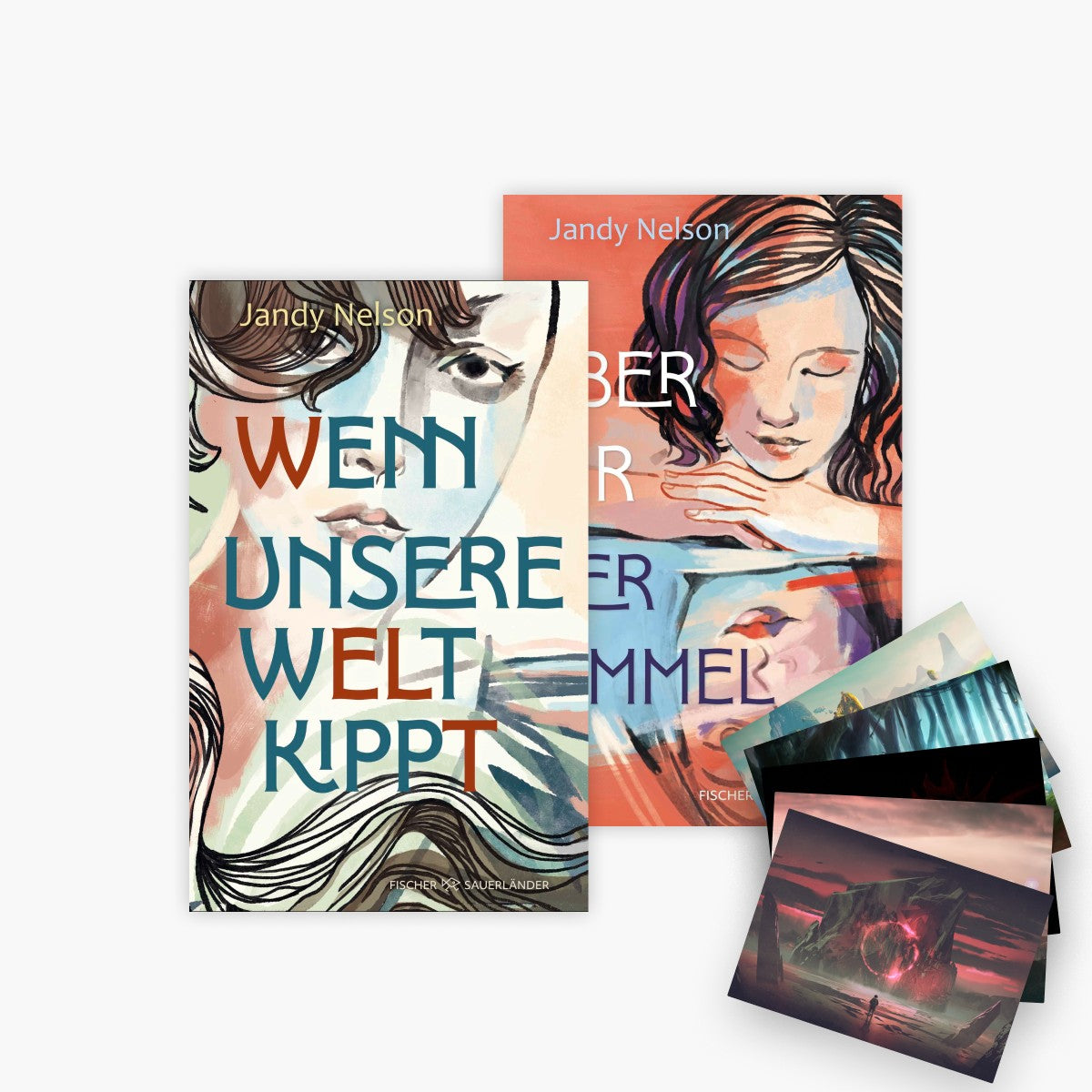 Wenn unsere Welt kippt + Über mir der Himmel + 1 exklusives Postkartenset
