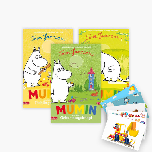Die Mumins 3 Bände + 1 exklusives Postkartenset