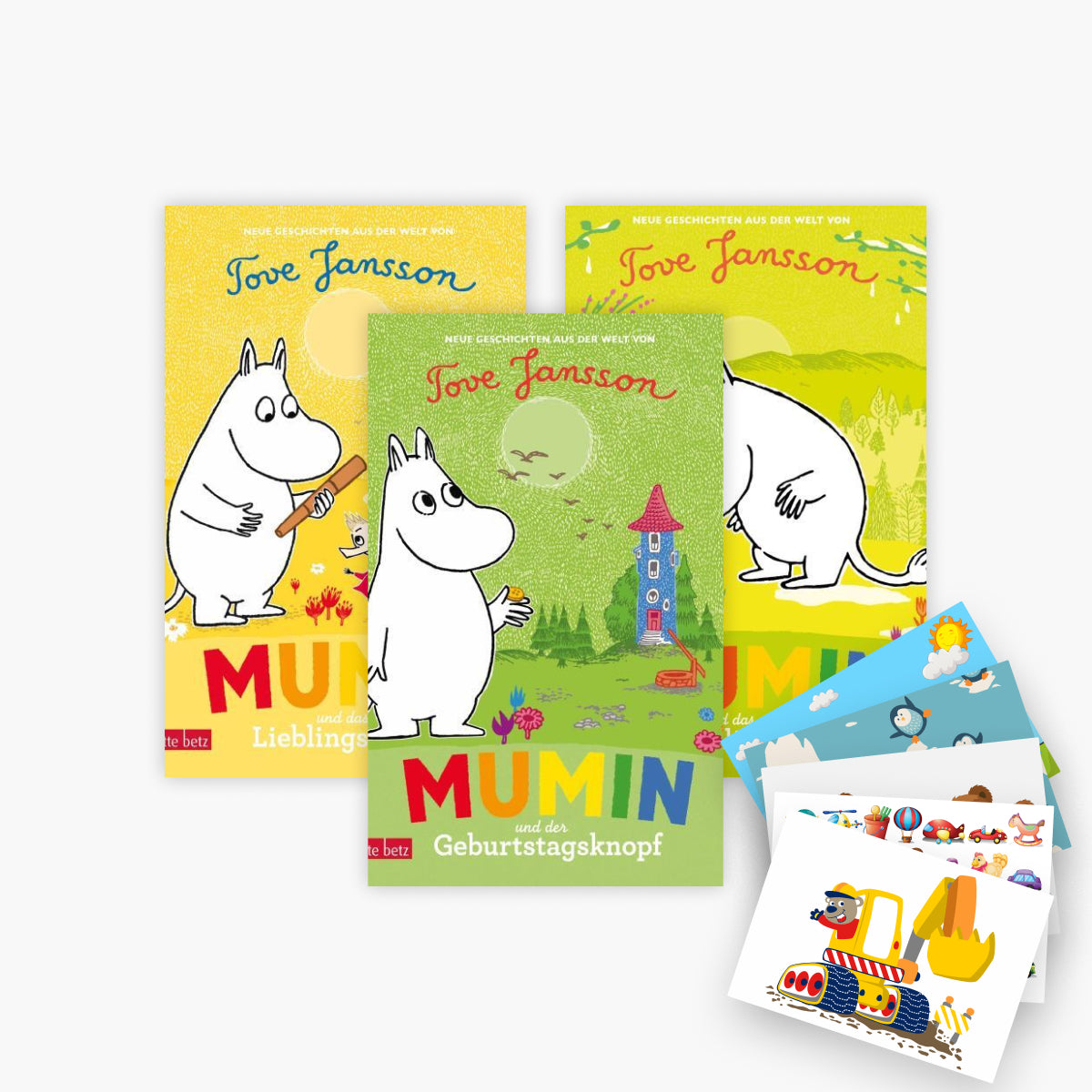 Die Mumins 3 Bände + 1 exklusives Postkartenset