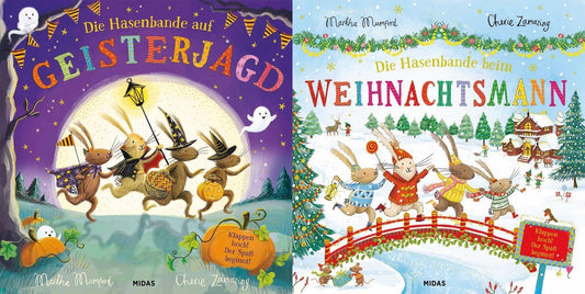 Die Hasenbande auf Geisterjagd + Die Hasenbande beim Weihnachtsmann + 1 exklusives Postkartenset