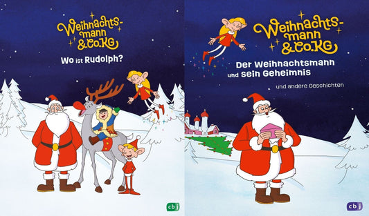 Weihnachtsmann & Co. KG-Set: Wo ist Rudolph? + Der Weihnachtsmann und sein Geheimnis + 1 exklusives Postkartenset