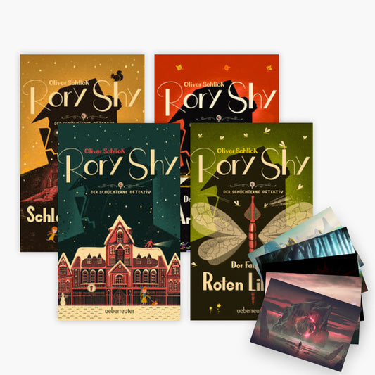 Rory Shy, der schüchterne Detektiv Band 1-4 plus 1 exklusives Postkartenset