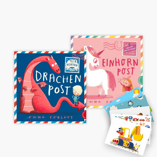 Drachenpost + Einhornpost + 1 exklusives Postkartenset