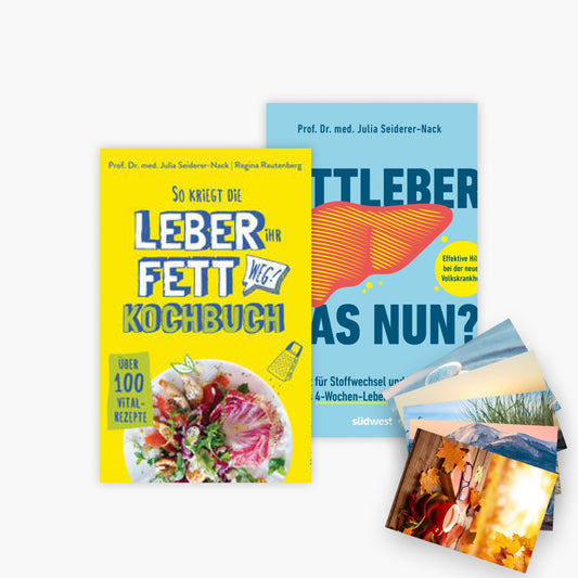 So kriegt die Leber ihr Fett weg! + Fettleber, was nun? + 1 exklusives Postkartenset