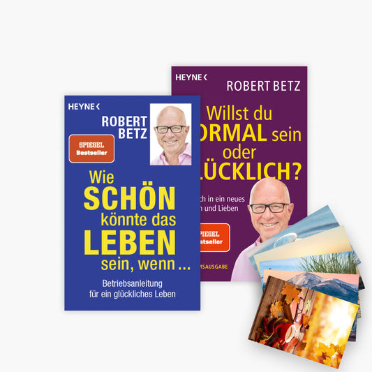 Wie schön könnte das Leben sein, wenn ... + Willst du normal sein oder glücklich? + 1 exklusives Postkartenset